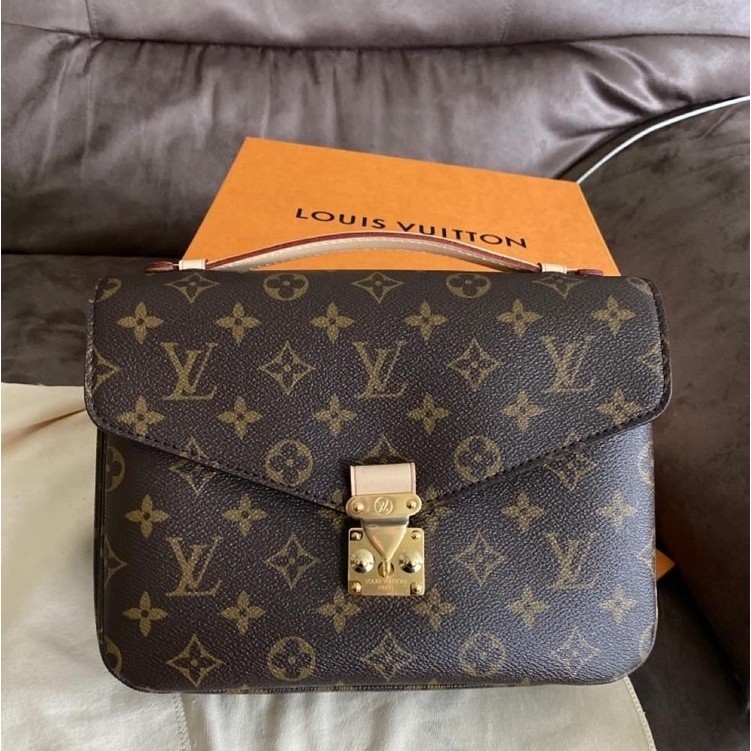 LV หลุยส์ วิตตอง M44875 POCHETTE MÉTIS สายตายาวแบบคลาสสิกกระเป๋าสะพายข้างกระเป๋าถือกระเป๋าสะพายไหล่ก