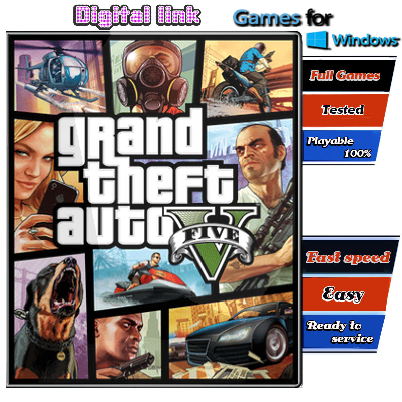 Grand Theft Auto V GTA 5 เกม PC Game คอมพิวเตอร์ USB เสียบเล่นได้เลย