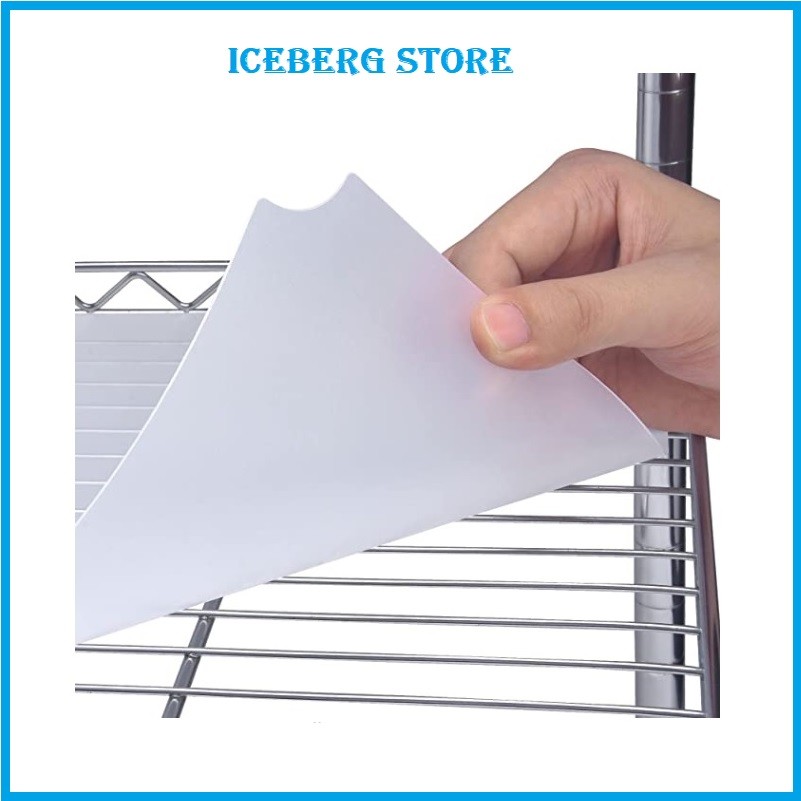 MZG แผ่นรองชั้นวาง Waterproof Oilproof Shelf Cover Mat/Shelf Cover Liners for Wire Shelf/Shelf Mats/Wire Shelf Liner