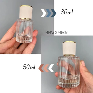 【M&P】ขวดแก้วเปล่า หัวสเปรย์ (โคเอ้) ขนาด 30 / 50 / 100 ml