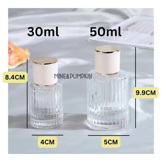 【M&P】ขวดแก้วเปล่า หัวสเปรย์ (โคเอ้) ขนาด 30 / 50 / 100 ml
