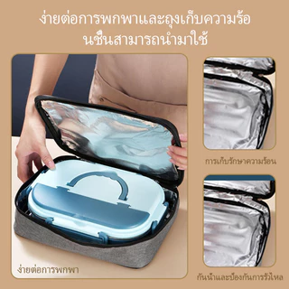 กล่องข้าว กล่องอาหารพกพา กล่องข้าวสแตนเลส 304 เข้าไมโครเวฟได้ กล่องข้าวพกพา ปิ่นโต กล่องพร้อมฝาปิด ฟรีช้อนตะเกียบ เบนโตะ