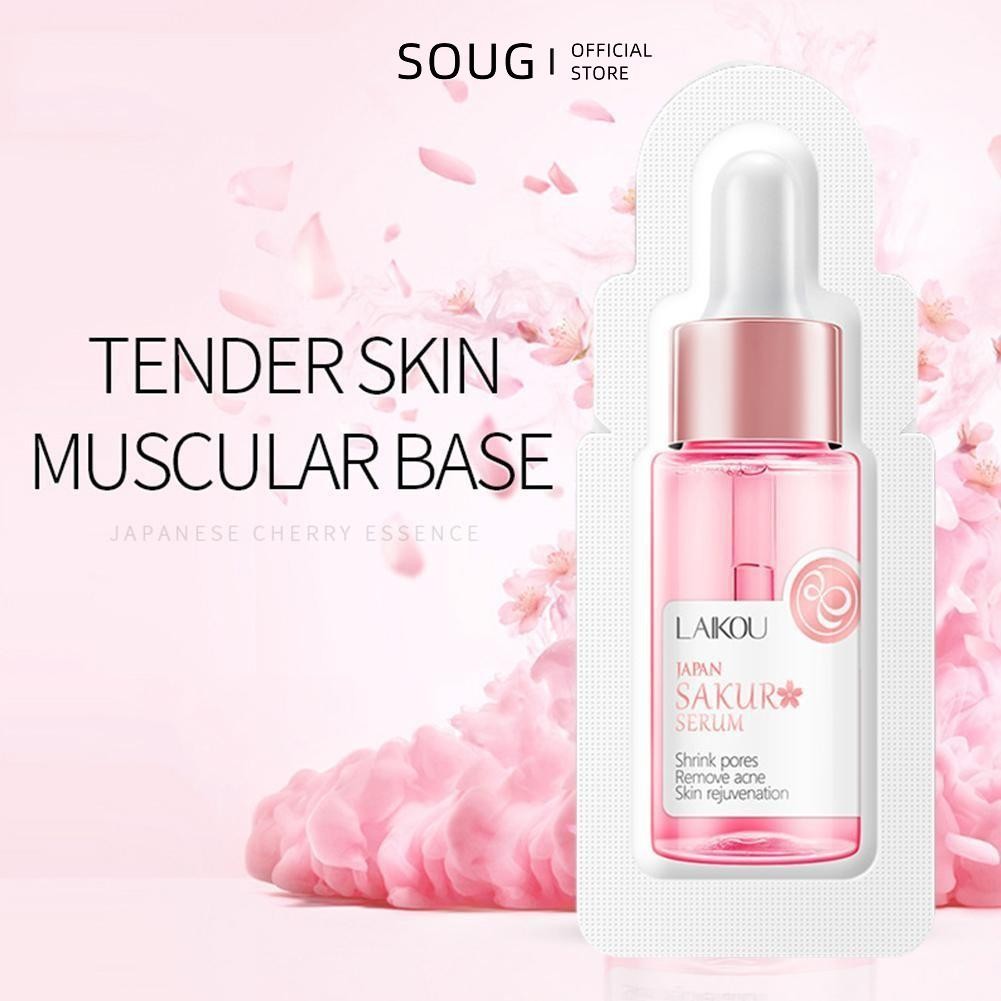 SOUG Laikou Sakura เซรั่มไวท์เทนนิ่ง บํารุงผิวหน้า ลดริ้วรอย 1 มล.