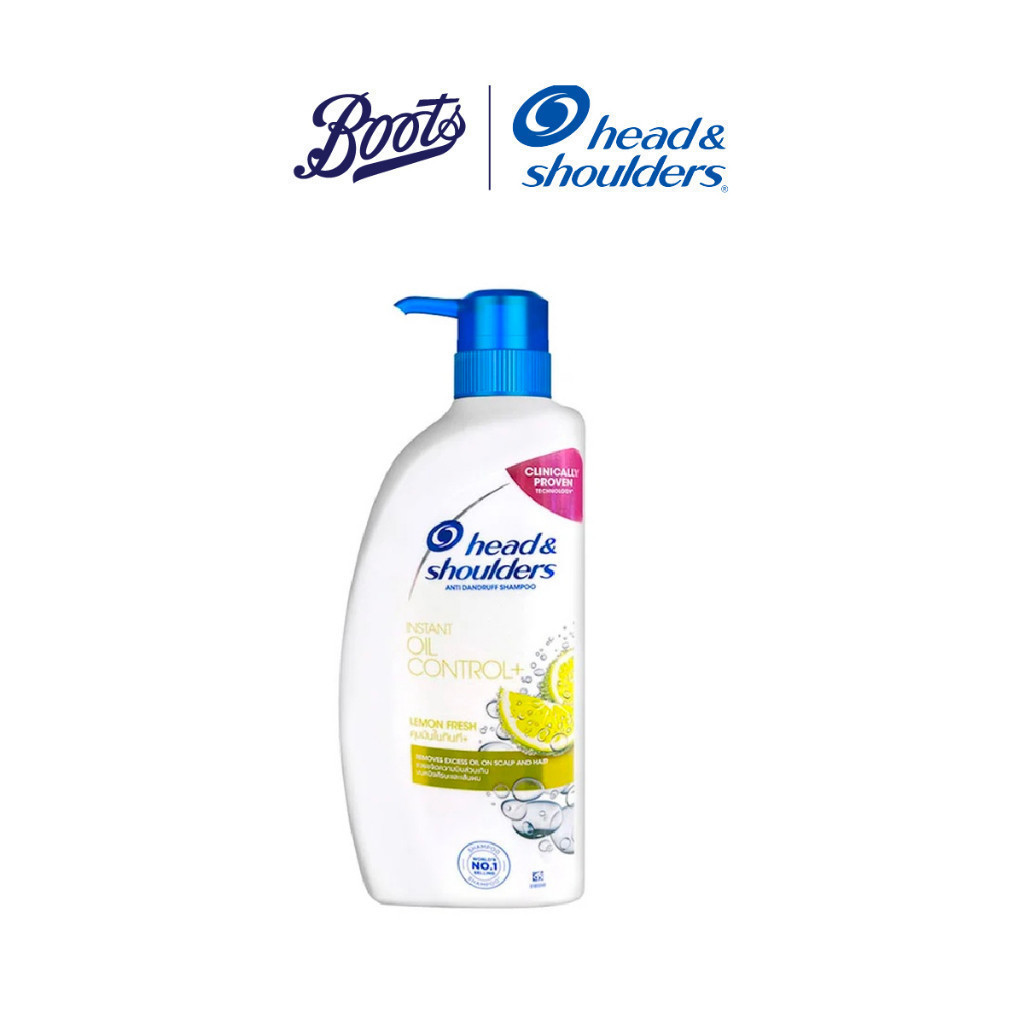 Head & Shoulder เฮดแอนด์โชว์เดอร์ แชมพูขจัดรังแค สูตรออยล์ คอนโทรล เลมอนเฟรช 410 มล.