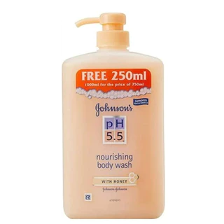 Johnson's Nourishing Body Wash with Honey pH 5.5 750 mL จอห์นสัน พีเอช 5.5 นูริชชิ่ง ครีมอาบน้ำ วิท ฮันนี่ 750 มล.