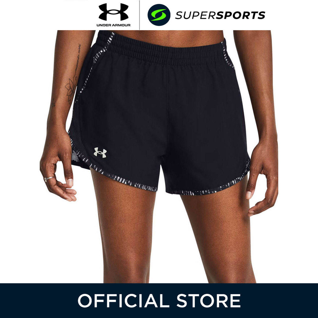 UNDER ARMOUR Fly-By Printed 3" กางเกงวิ่งขาสั้นผู้หญิง