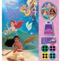 Disney Princess: Moana, Rapunzel, and Ariel Movie Theater Storybook & Movie Projector [Hardcover]