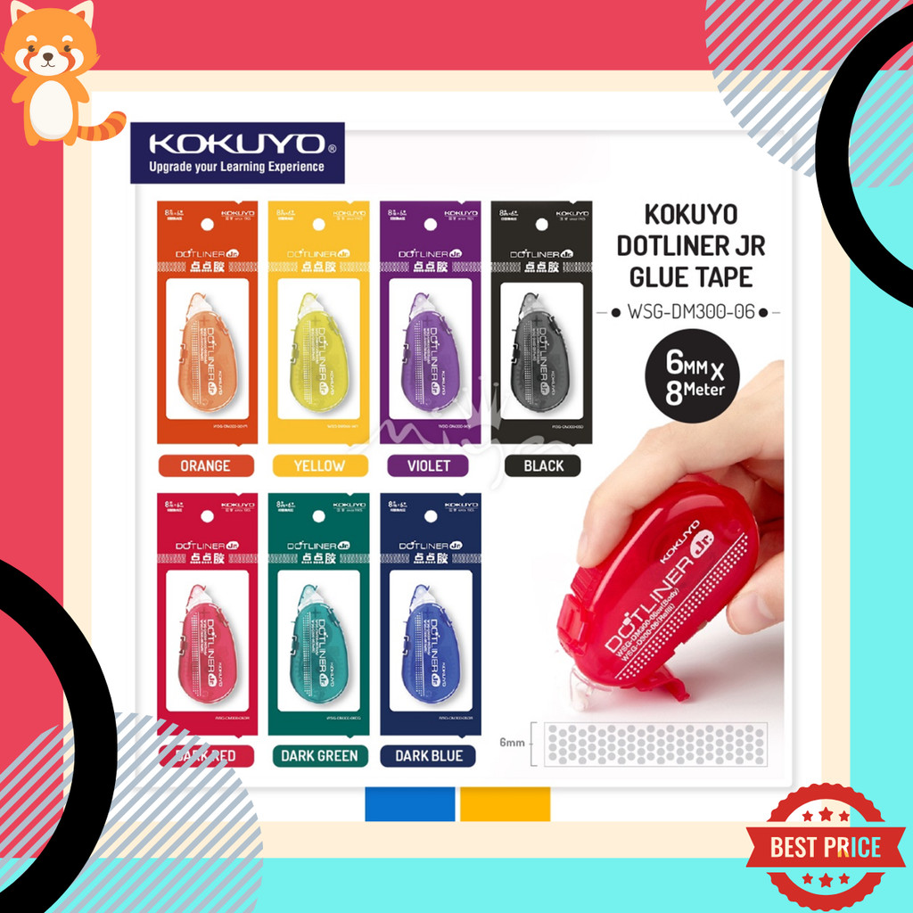 Kokuyo Dotliner เทปกาวสองหน้า แบบพกพา ใช้งานง่าย พกพาสะดวก ของแท้จากญี่ปุ่น