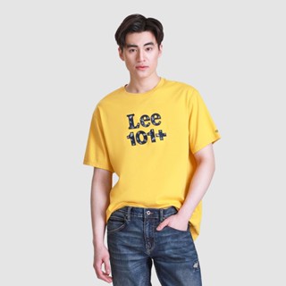 LEE เสื้อยืดแขนสั้นผู้ชาย คอลเลคชั่น 101+ ทรง COMFORT รุ่น LE S623MTSSN94 สีเหลือง