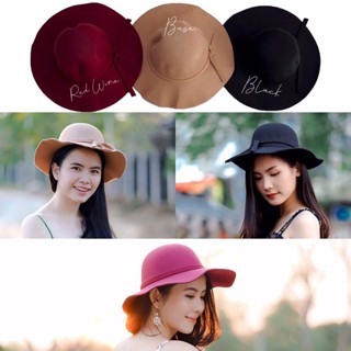 MyWay Brand :หมวกผ้ากำมะหยี่ Summer Hat**งาน Sale ไม่รับคืน**ไม่รับเปลี่ยนแบบ/Size  👋เลื่อนดูขนาดที่รูปสุดท้ายน้า