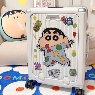 ♞▫การ์ตูนน่ารักใหญ่ Zhang Crayon Shinchan สติกเกอร์ตลกกระเป๋าเดินทางกระเป๋าเดินทางสติ๊กเกอร์ติดผนังกันน้ำ