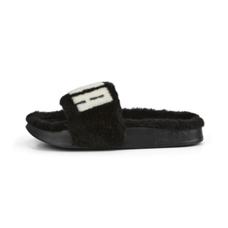 PUMA BASICS - รองเท้าแตะผู้หญิง Leadcat 2.0 Fuzz Slides สีดำ - FTW - 38731301