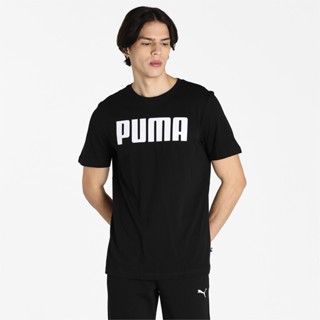 PUMA BASICS - เสื้อยืดผู้ชาย Essentials สีดำ - APP - 84722301