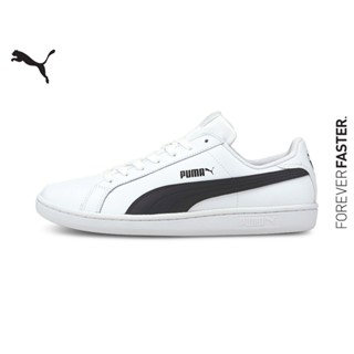 PUMA SPORT CLASSICS - รองเท้ากีฬา Smash Leather สีขาว - FTW - 35672211