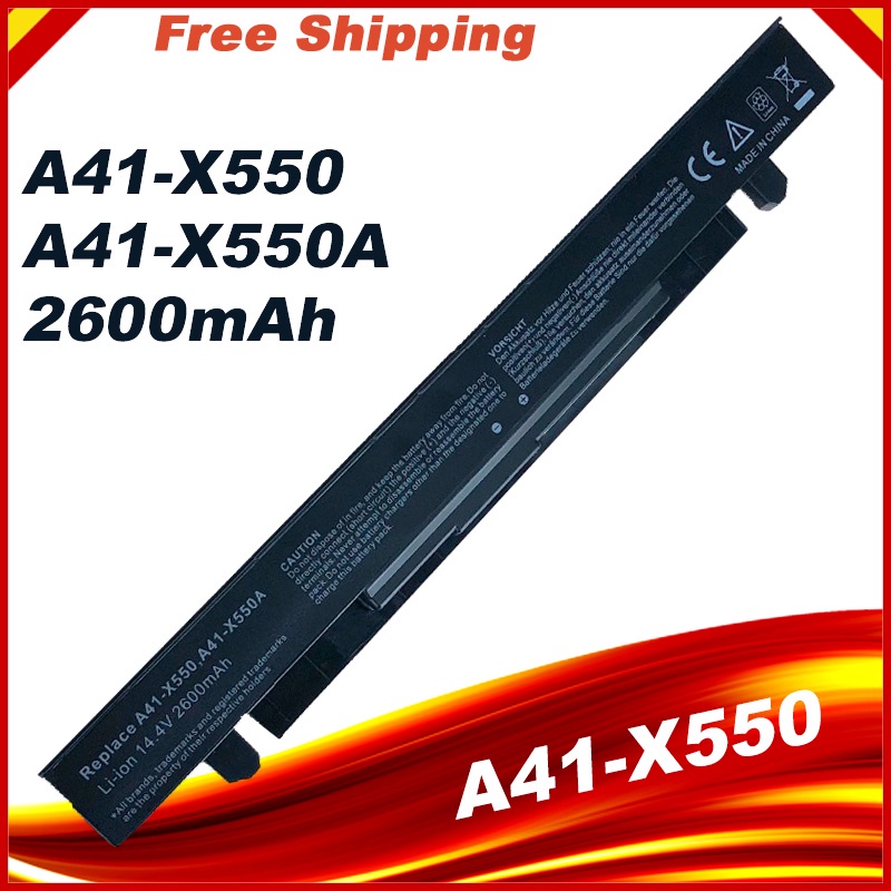 2600mAh Laptop Battery for ASUS A41-X550A A41-X550  X450 X550 X550C X550B X550V X550D X450C X550CA 4