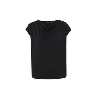 G2000 เสื้อเบลาส์ผ้ายืดผู้หญิง ทรงหลวม (LOOSE FIT) รุ่น 3624173899 BLACK