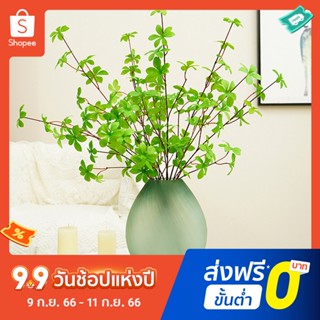 ต้นไม้ปลอม ใบไม้สีเขียว ยืดหยุ่น เหมือนจริง สําหรับตกแต่งบ้าน DIY