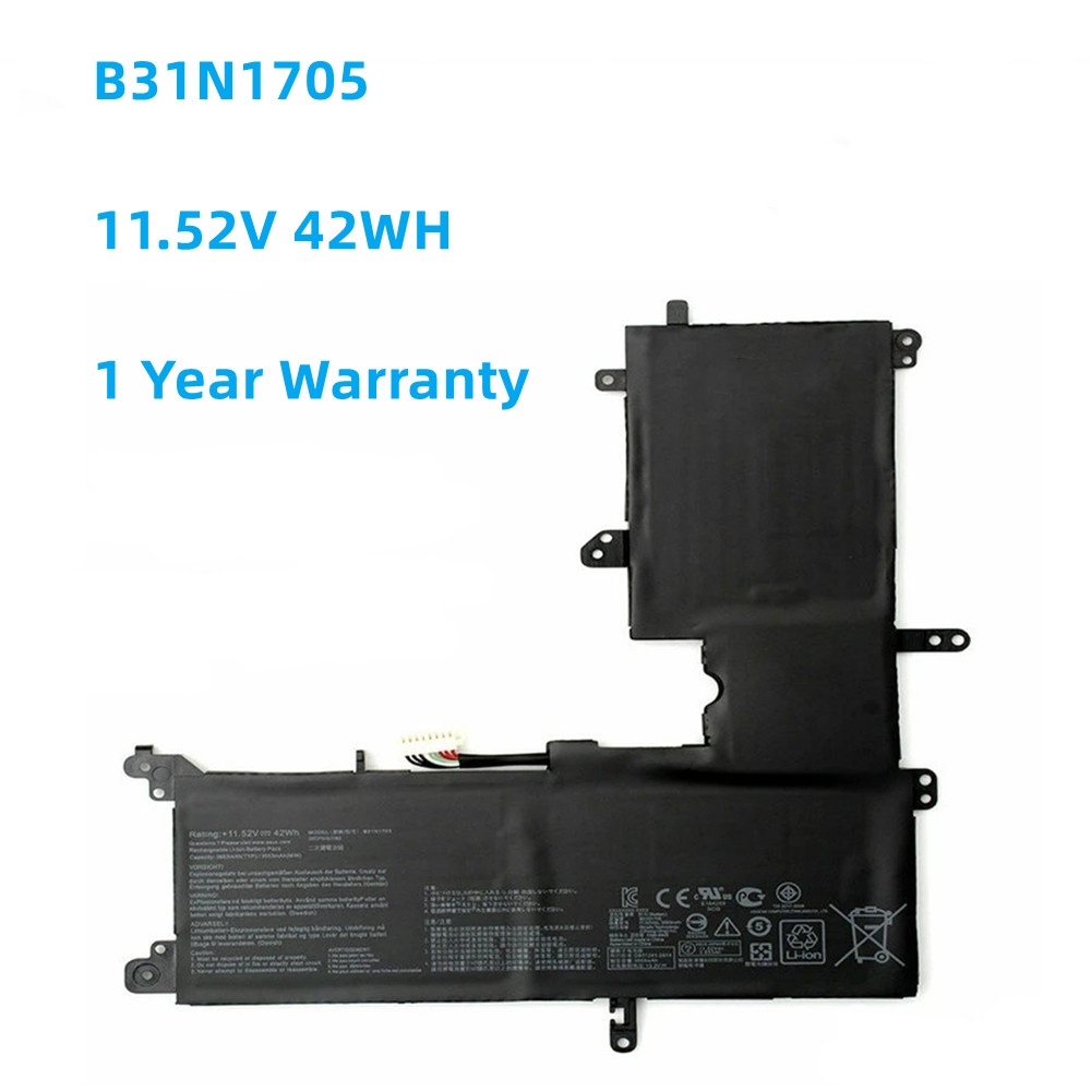 B31N1705 11.52V 42WH Laptop Battery For ASUS VivoBook Flip TP410U TP410UA TP410UF TP410UR Q405UA UX4