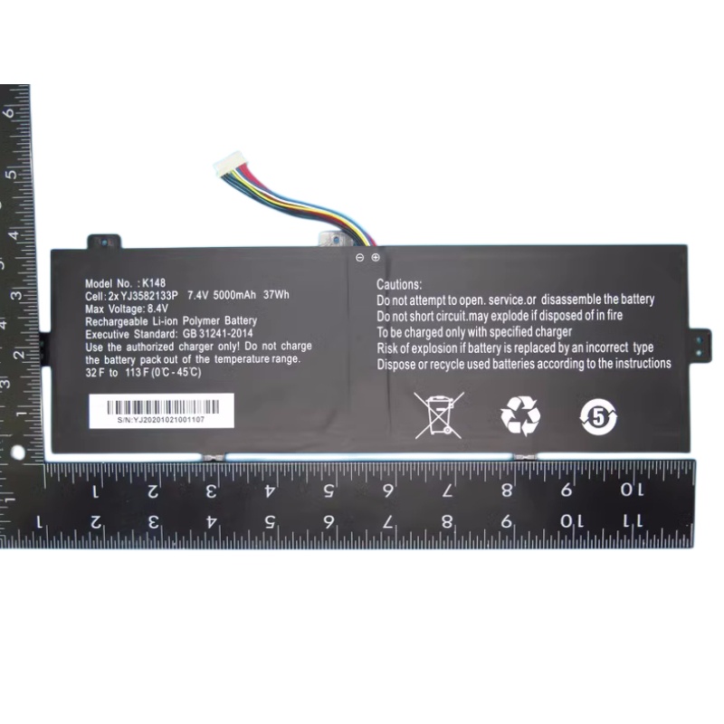 For Teclast F7 Plus 2 U3285131P-2S YJ3582133P U3285131PV-2S Laptop Battery For Vastking K148 2X For 