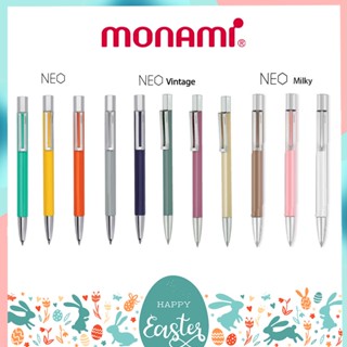 ทักแชท แจกโค้ด ปากกาลูกลื่น โมนามิ Monami 153 นีโอ หมึกน้ำเงิน ขนาดหัว 0.7 MM รุ่น Vintage / Milky / Standard