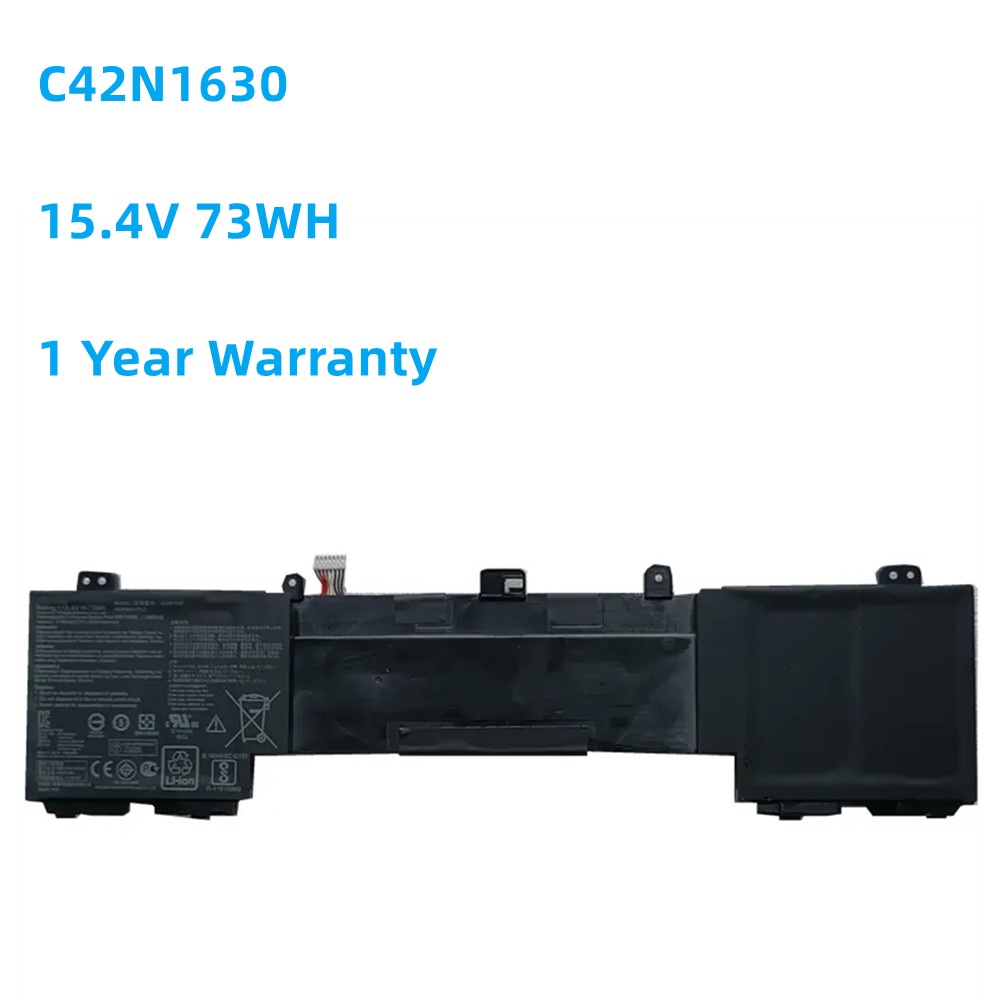 15.4V 73WH C42N1630 C42PHCH Laptop Battery For Asus Zenbook Pro UX550 UX550VD UX550VE UX550VE-1A UX5