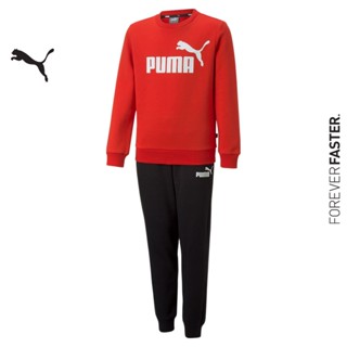 PUMA KIDS - ชุดสเวตเตอร์เด็กโต โลโก้ No.1 สีแดง - APP - 67260111