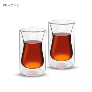 PRIM แก้วน้ำ DOUBLE WALL TEA CUP 2 ใบ ขนาด 250 มล