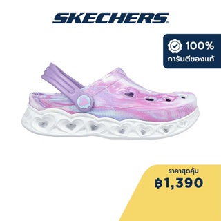 Skechers สเก็ตเชอร์ส รองเท้าเด็กผู้หญิง Girls Foamies Light Hearted Sweetie Swirl Walking Shoes - 308410L-PKMT Eva, Foamies, Hanger Optional, Lights