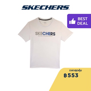 Skechers สเก็ตเชอร์ส เสื้อยืดแขนสั้นผู้ชาย Men Performance Running Short Sleeve Tee - SP22Q4M415-00JA