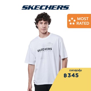 Skechers สเก็ตเชอร์ส เสื้อยืดแขนสั้นผู้ชาย Men Texture Series Short Sleeve Tee - SL22Q3M283-0019