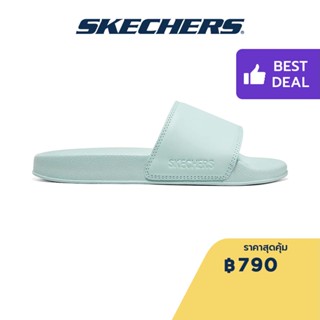 Skechers สเก็ตเชอร์ส รองเท้าแตะผู้หญิง Women Cali Side Lines 2.0 Garden Vibes Slides - 8730087-TURQ