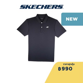 Skechers สเก็ตเชอร์ส เสื้อโปโลผู้ชาย Men Knit Polo - SP123M075-02L2