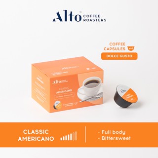 Alto Coffee กาแฟแคปซูล Classic Americano สำหรับเครื่อง Nescafe Dolce Gusto (10 แคปซูล)