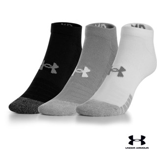 Under Armour UA Kids HeatGear® 3-Pack No Show Socks อันเดอร์ อาร์เมอร์ ถุงเท้าสำหรับเทรนนิ่ง สำหรับทุกเพศ