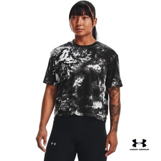 Under Armour UA Womens RUSH™ Energy Printed Short Sleeve อันเดอร์ อาเมอร์ เสื้อออกกำลังกายแขนสั้น สำหรับผู้หญิง