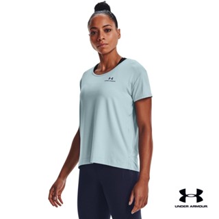 Under Armour UA Womens RUSH™ Energy Core Short Sleeve อันเดอร์ อาร์เมอร์ เสื้อออกกำลังกาย สำหรับเพศหญิง