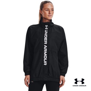 Under Armour UA Womens RUSH™ Woven Oversized Jacket อันเดอร์ อาร์เมอร์ เสื้อออกกำลังกายสำหรับผู้หญิง