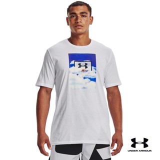 Under Armour UA  Mens Basketball Hoop Cloud Short Sleeve อันเดอร์ อาร์เมอร์ เสื้อออกกำลังกายสำหรับผู้ชาย