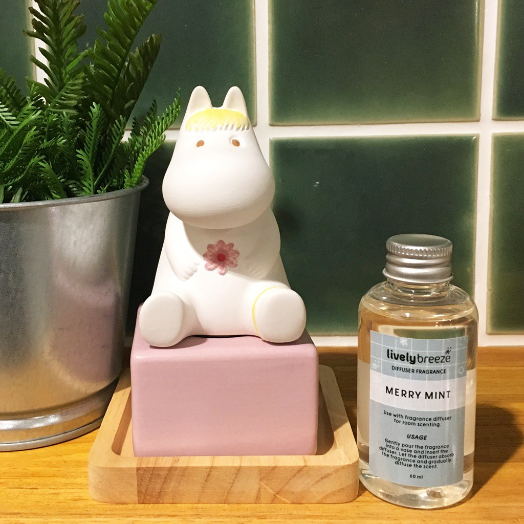 LIVELY BREEZE เครื่องหอมเซรามิกรูปสนอร์กเมเดน พร้อมน้ำหอม SNORKMAIDEN Ceramic Fragrance Diffuser