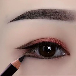 ☏[Dual-Purpose Eyebrow Pen] อายไลเนอร์กันน้ำ กันเหงื่อ ติดทนนาน และเขียนง่าย ดินสอเขียนคิ้วสำหรับนักเรียน ไม่เลอะ ไม่ตก