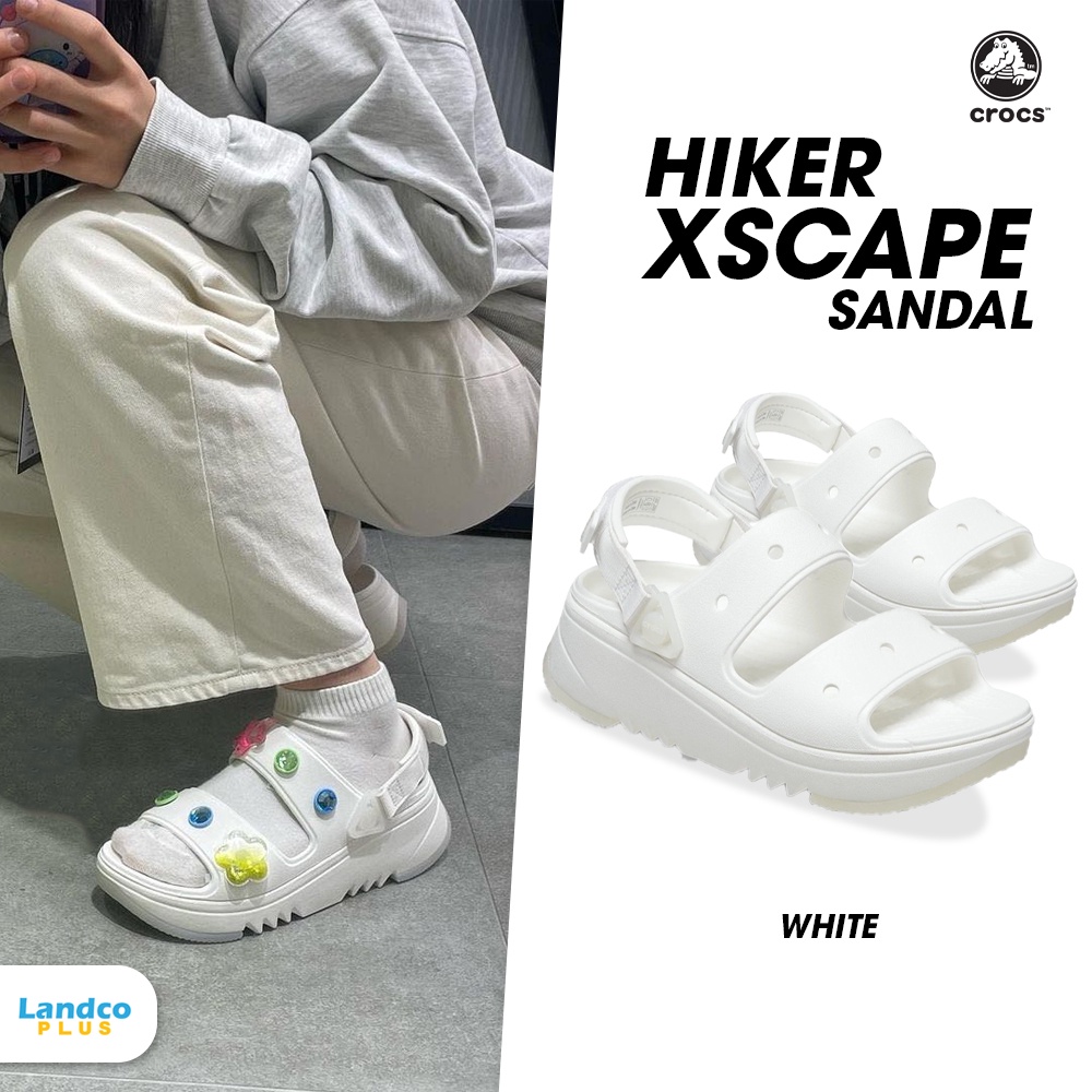 [ลด 200 บาท กรอกโค้ด LANDCR] Crocs รองเท้าแตะ รองเท้ารัดส้น UX Hiker Xscape 208181-100 (2990)