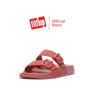 FITFLOP IQUSHION TWO BAR SLIDES รองเท้าแตะผู้หญิง รุ่น FD2-A70 สี RED