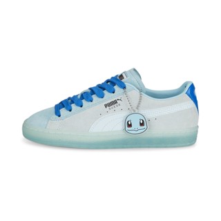 PUMA KIDS - รองเท้าผ้าใบเด็กโต PUMA x POKÉMON Suede Squirtle สีฟ้า - FTW - 38741601