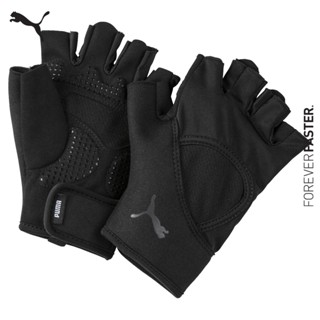 PUMA TRAINING - ถุงมือออกกำลังกายแบบแยกนิ้ว Essential Training Fingered Gloves สีดำ - ACC - 04146603