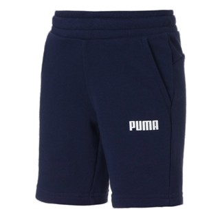 PUMA KIDS - กางเกงขาสั้นเด็กโต Essentials Youth Sweat Shorts สีฟ้า - APP - 84762902