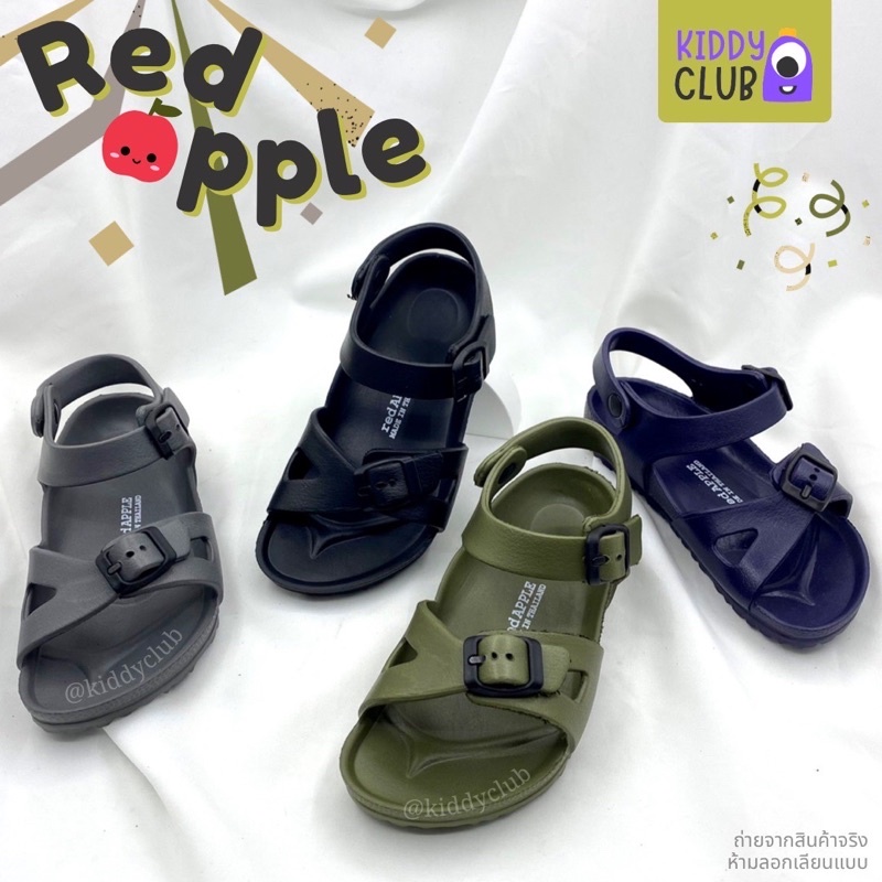 [BG2566] รองเท้าแตะรัดส้น ไซส์เด็ก แบรนด์เรดแอปเปิ้ล RED APPLE สายปรับขนาดได้ แตะแฟชั่น (พร้อมส่ง มี