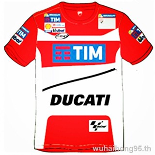 【ขายดี】 ㍿Motogp Ducati เสื้อยืดแขนสั้น แบบแห้งเร็ว พิมพ์ลาย 99 Lorenzo สําหรับขี่รถจักรยานยนต์