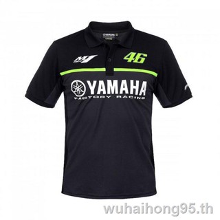 【ขายดี】 ♨☊Moto GP ใหม่ เสื้อยืดโปโล แขนสั้น ผ้าฝ้าย สไตล์ฤดูร้อน สําหรับขี่รถจักรยานยนต์ Yamaha