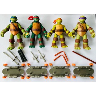 ✱Playmates American Color Star เต่านินจารุ่น 2012 Basic Turtle อาวุธและอุปกรณ์เสริมตุ๊กตาสมบูรณ์