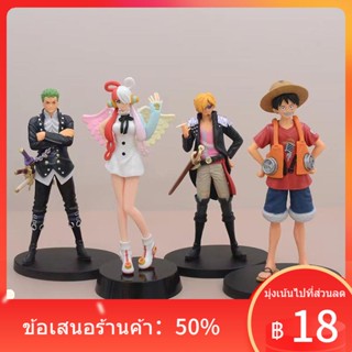 ■❈One Piece Figure Theatrical Edition Luffy Zoro Sanji World Diva Uta สองมิติเดสก์ท็อปเครื่องประดับของขวัญ